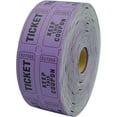 thumbnail image 1 of 100PCS Raffle Tickets, Consecutively Numbered Tickets, Ticket Ride Movie Tickets Rewards Raffle Ticket for Entry, Class Reward, Fundraiser, Festival Event, Party Door, Prize Drawing(Purple), 1 of 8