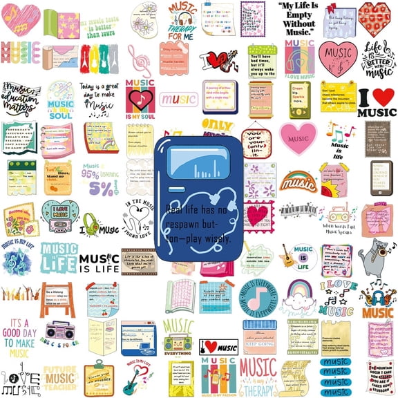 100PCS Reading Inspirational Quote Stickers Waterproof Reusable No Repeat Motivational Bookish Decals for Journal Laptop