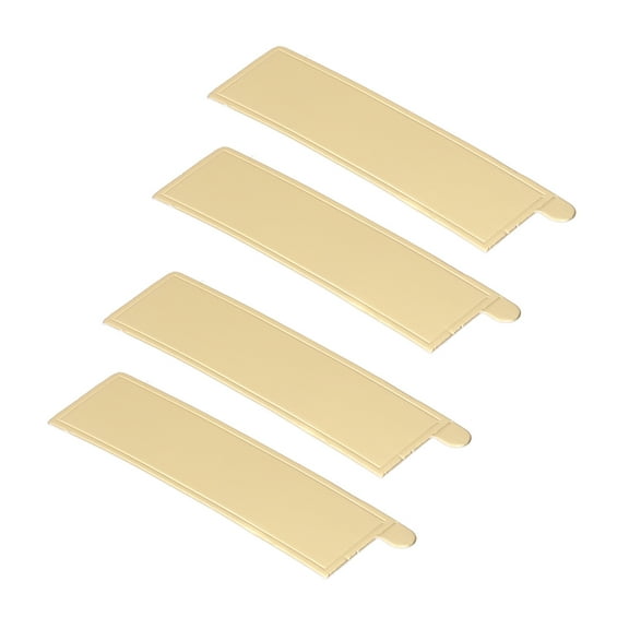 100PCS Rectangle Mousse Cake Board, 13x4cm Cake Base Board Food Grade Gold Cardboard Disposable Recyclable for Displaying Muffins Biscuits Cakes