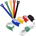 thumbnail image 1 of 100PCS Reusable Velcro Cable Ties 12*150mm Nylon Wire Organizer Straps for Office & Daily Use, 1 of 1