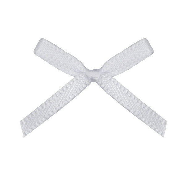 100PCS Ribbon Bows Mini Satin Fabric Bows Flowers for DIY Craft Sewing Scrapbooking Wedding Christmas Party Favors Bakery Treat Gift Box Decoration Packaging