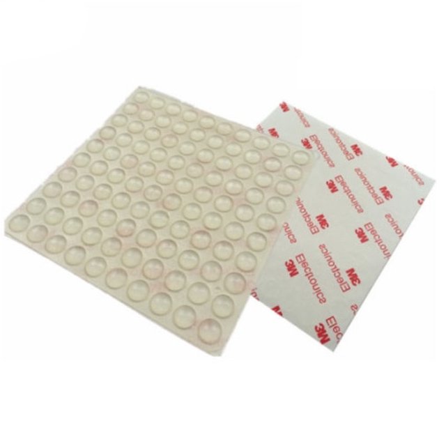 100PCS Rubber Transparent Balls Feet Bumpons 8MM Anti Slip Circle For