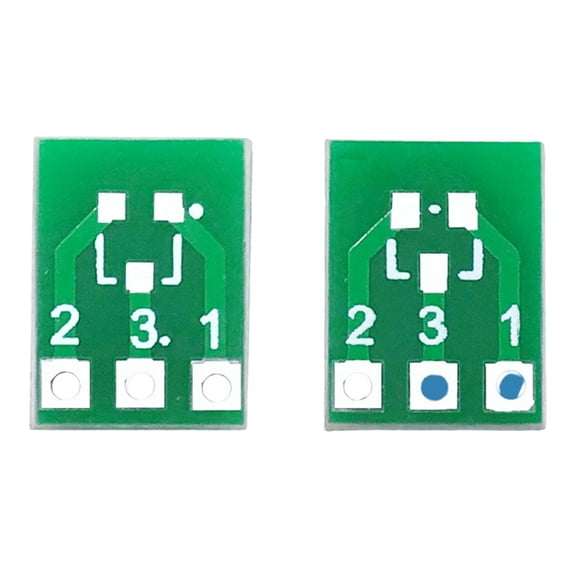 100PCS SOT23 SOT23-3 Turn SIP3 Double-Side SMD Turn to DIP Adapter