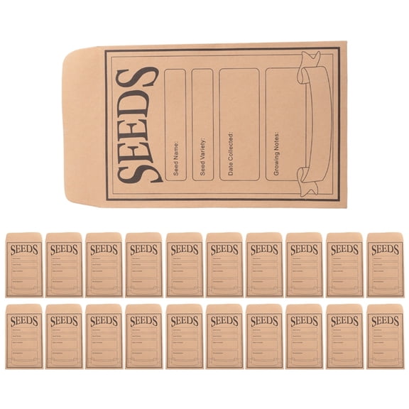 100PCS Seed Packets Envelopes: Self Sealing Small Seed Envelopes for Seed Storage Resealable Seed Saving Envelopes