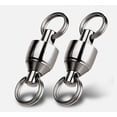 thumbnail image 1 of 100PCS Silver Fishing Ball Bearing Swivel Solid Rings Stainless 0/1/2/3/4/5/6/7/8/9/10#, 1 of 10