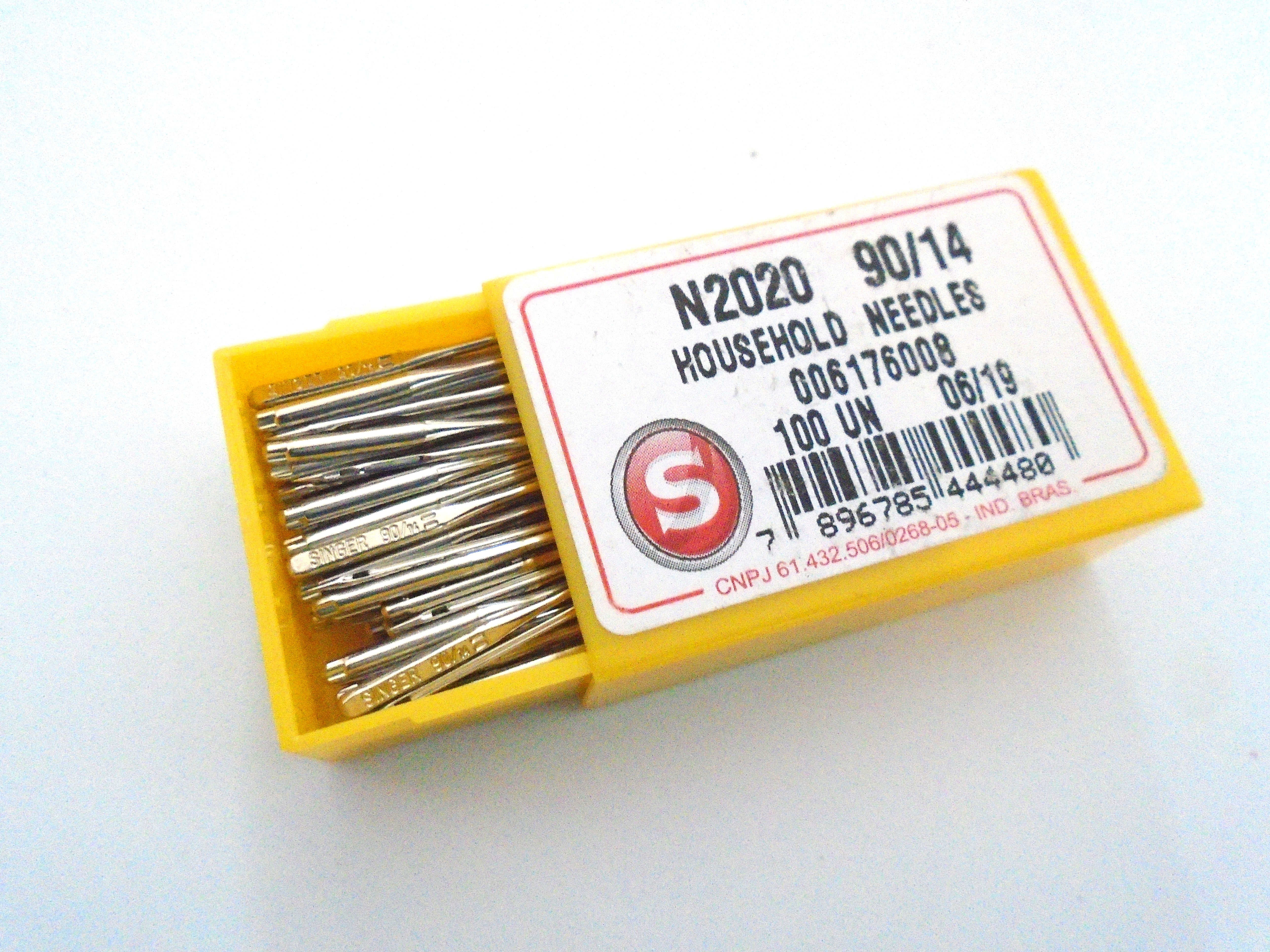 100PCS Singer Universal Needles N2020#90/14 For Home Sewing Machines