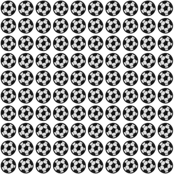 100PCS Soccer Patches for Backpacks, Soccer Iron On Patches, Soccer Ball Patch 30MM Embroidered Ball Patches, Soccer Embroidered Applique for Hat, Jersey, Jacket