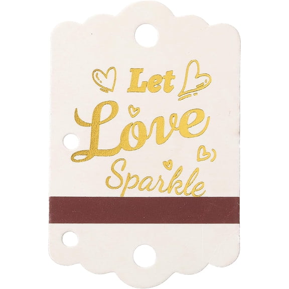 100PCS Sparkler Tags, Kraft Paper for Weddings Send Off Wedding Exit Sign with Match Strips Striker - Sparkler and Match NOT Included