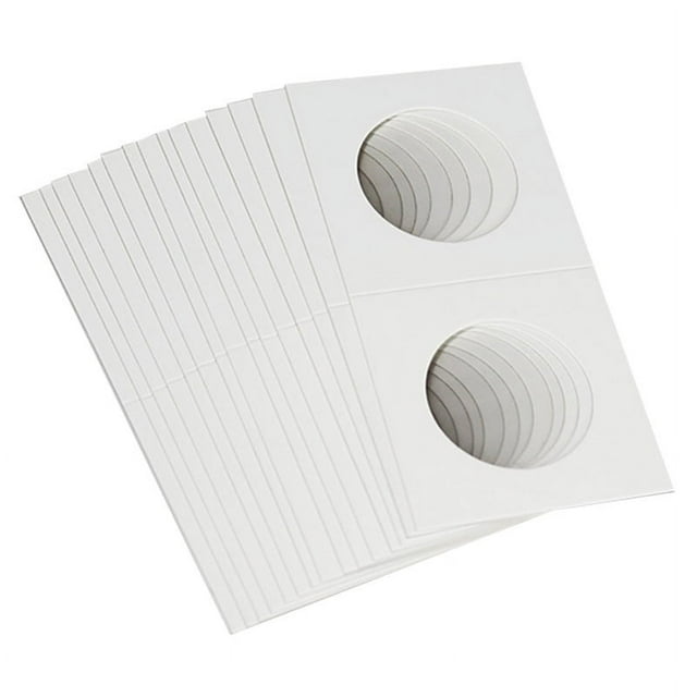 100PCS Square Cardboard Coin Holders Coin Supplies Coin Album Stamp