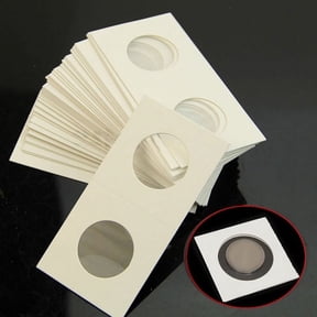 100PCS Square Cardboard Coin Holders Coin Supplies Coin Album Collection Lighthouse Stamp Coin Holder Cover Case Storage