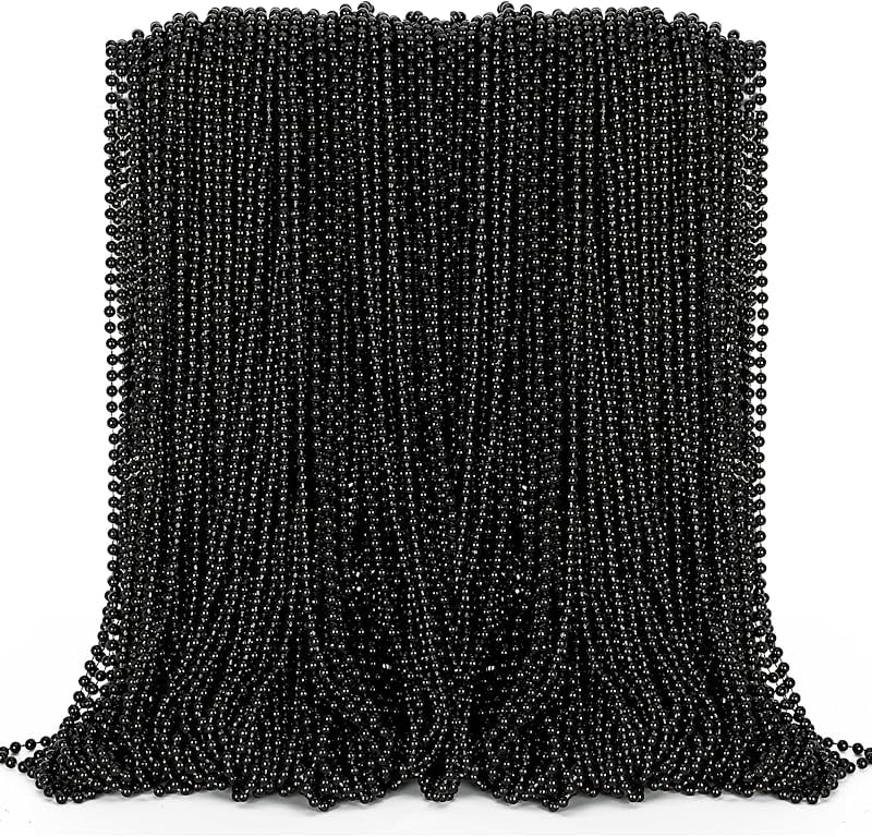 100 Pcs St. Patrick's Day Necklaces – Green Shamrock Bead Necklaces Bulk For Parade, Party Favors, Decor