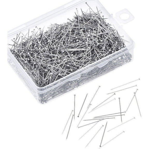 100PCS Straight Pins for Crafts, Sewing Pins Stainless Steel Pin for Jewelry Making, Quilting