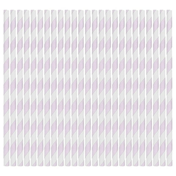100PCS Stripe Drinking Straws，Paper Straws Disposable 100 Pack，Striped Straws Durable and Eco friendly for Drinking and Crafts，Paper Straws Disposable for Picnic Weddings Birthday