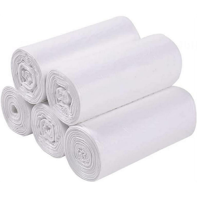 Medium Trash Bags(88 Count), 8 Gallon White Garbage Bags Trash Can Liners  for Bathroom, Unscented 