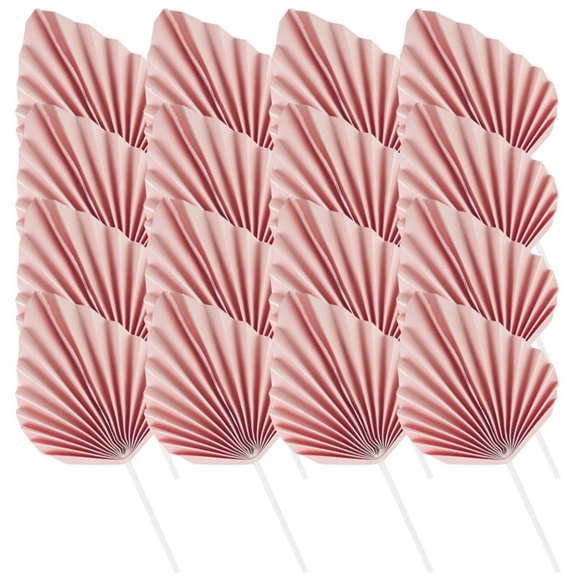 100PCS Tree Leaf Boho Cake Topper Disposable Paper Cake Decorations for Wedding Birthday Anniversary Cake Supplies