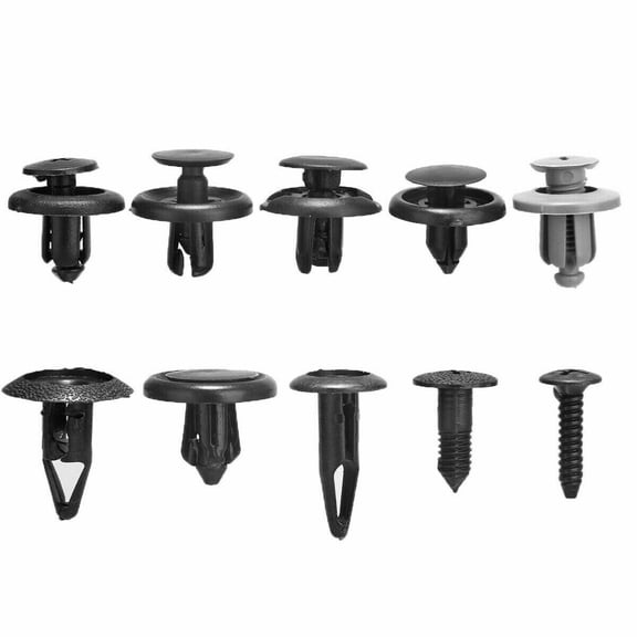 "100PCS Universal Car Bumper Clips - Multi-Size Hole Retainer Rivets (6mm/7mm/8mm/9mm) - Fender Fastener Kit for Auto Body Panel Repair"