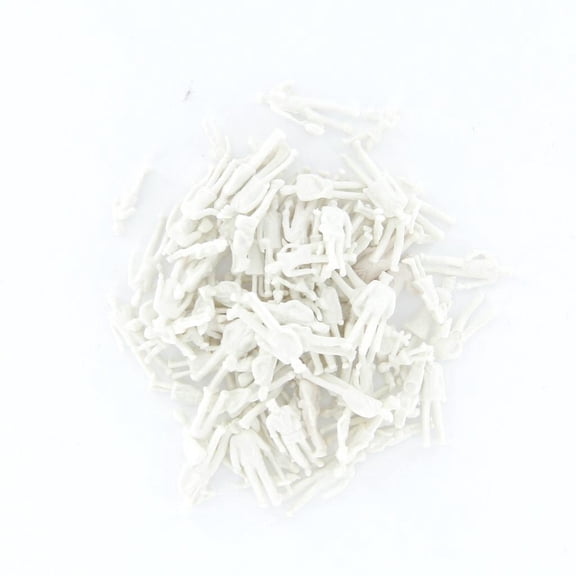 100PCS Unpainted People Figures Layout Buildings Accessories