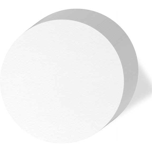 QZS 100Pcs White Parchment Paper Baking Circles,Pre-cut Round Parchment Paper,Non Stick Barbecue Paper Mats,Thicken Household Blotting Paper,Oven Safe,for Cake Dessert Burger Patty 7.8Inch