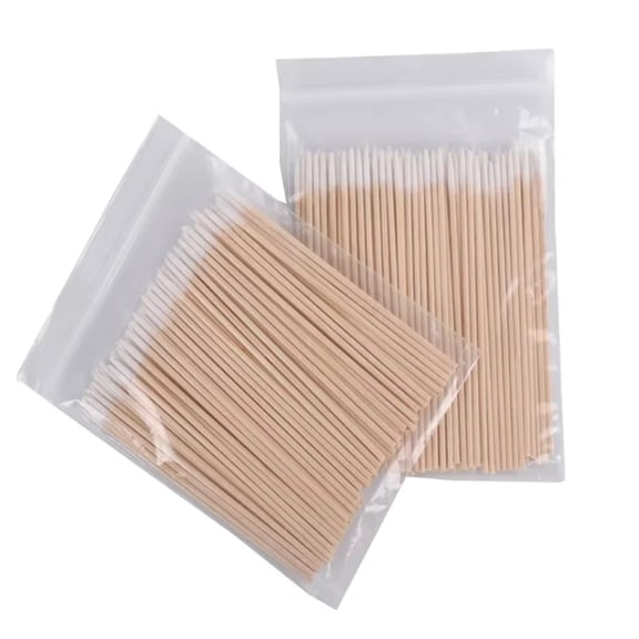 100PCS/lot Wood Cotton Buds Tips Disposable Micro Cotton Swabs Makeup Ears Cleaning Sticks Cosmetic