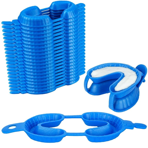 100PCs Disposable Dental Fluoride Trays Dual Arch Tray for Gel/Foam by VASTMED | Dental Fluorinated Foam Tray Dental Arch Flexible Shockproof Nonslip Strong Fit