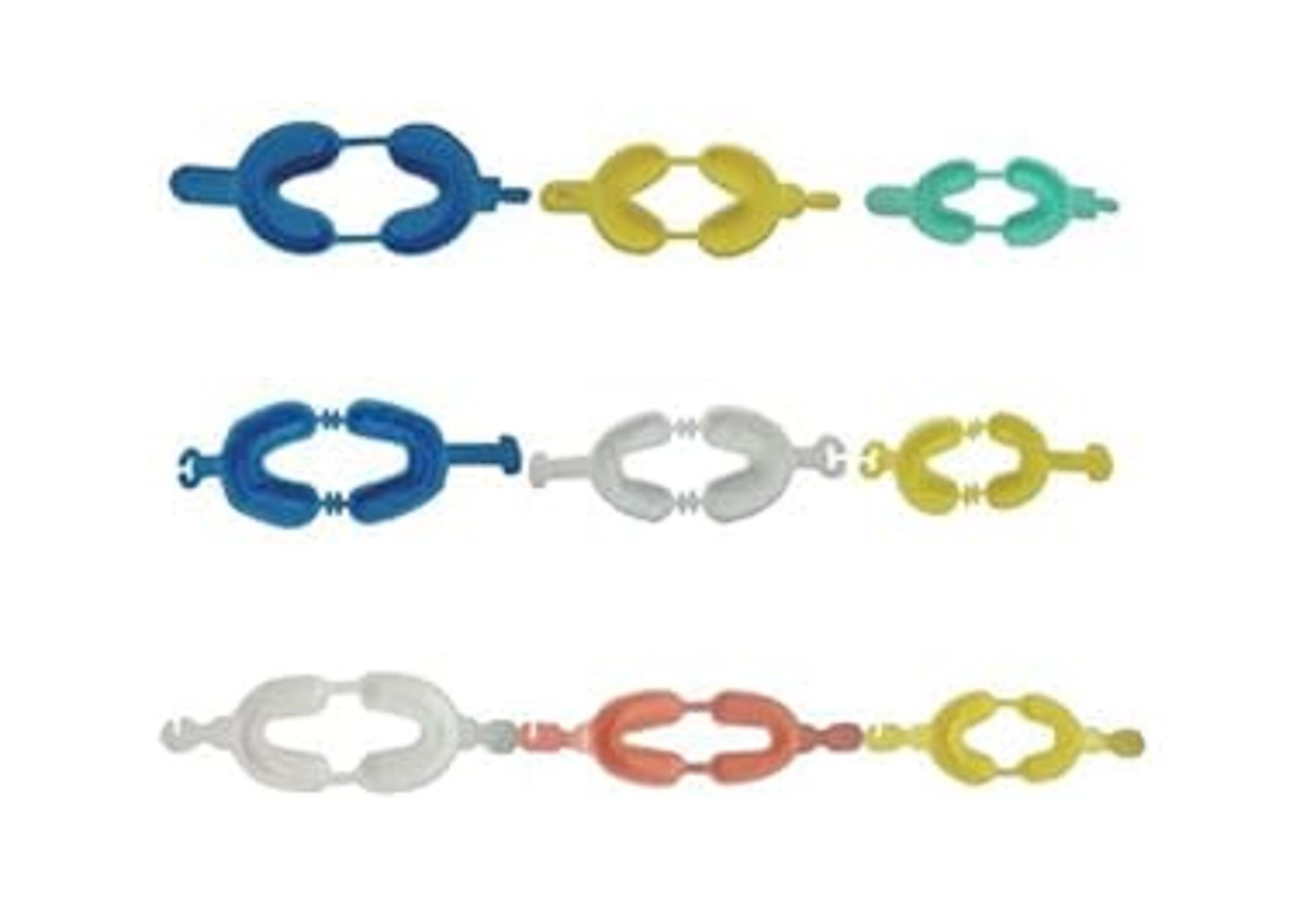 100PCs Disposable Dental Fluoride Trays Dual Arch Tray for Gel or Foam