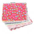 100PCs Square Patch Work Cotton Printed Different Patterns Clothing Accessories for DIY Sewing