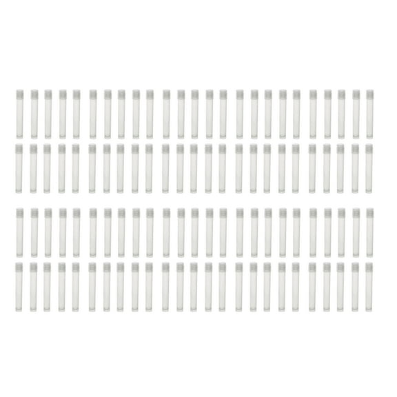 100PK Plastic Storage Vials, 5mL - Screw Top - Polypropylene - Eisco Labs
