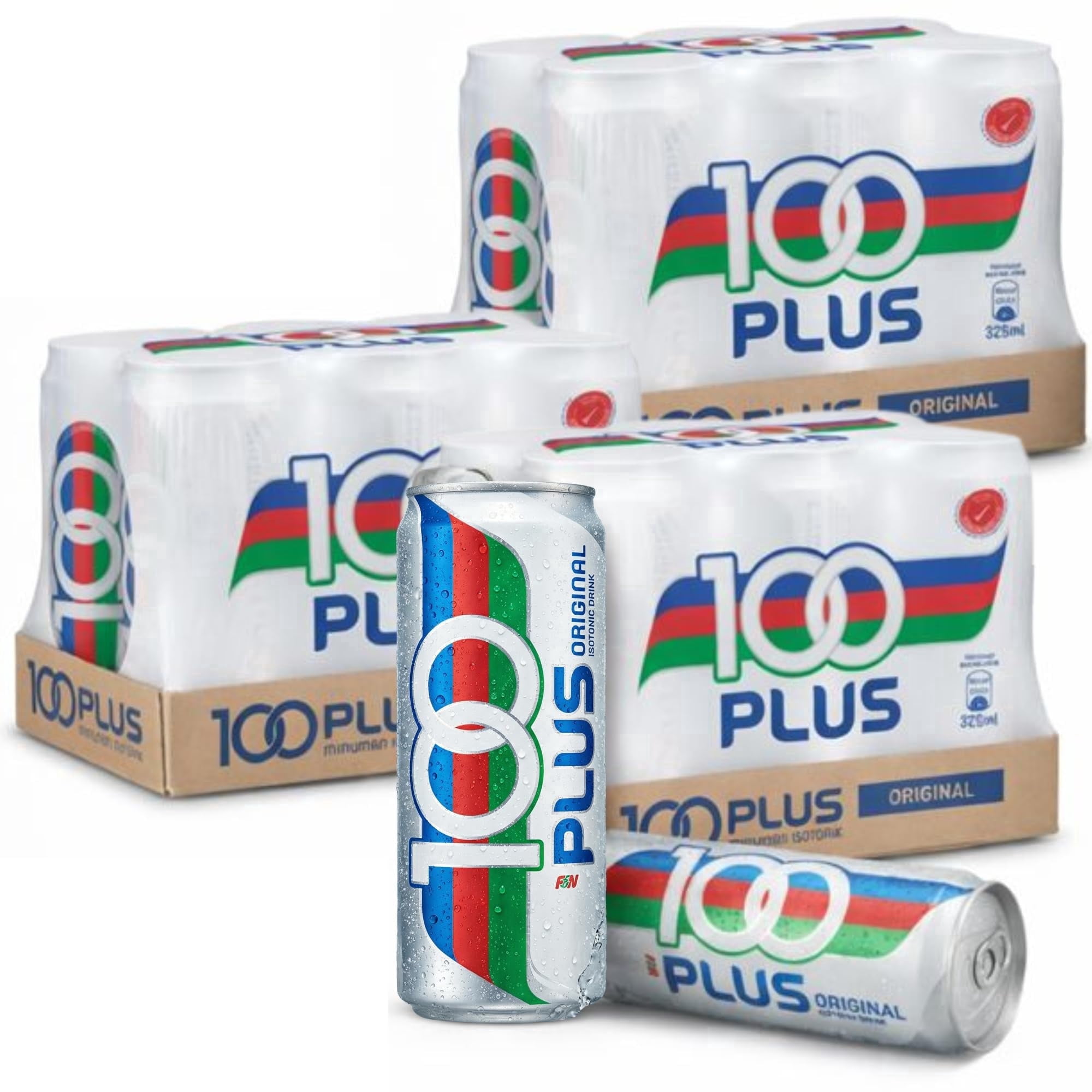 100PLUS Original Sugar Electrolyte Sports Drink – Isotonic Hydration & Instant Energy Support – Caffeine Free Carbonated Sports Drink for Workout Recovery & Daily Hydration, 11 Fl Oz (Pack of 18)