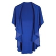thumbnail image 1 of 100PR Reversible Shrug in Periwinkle and Royal Blue, 1 of 1