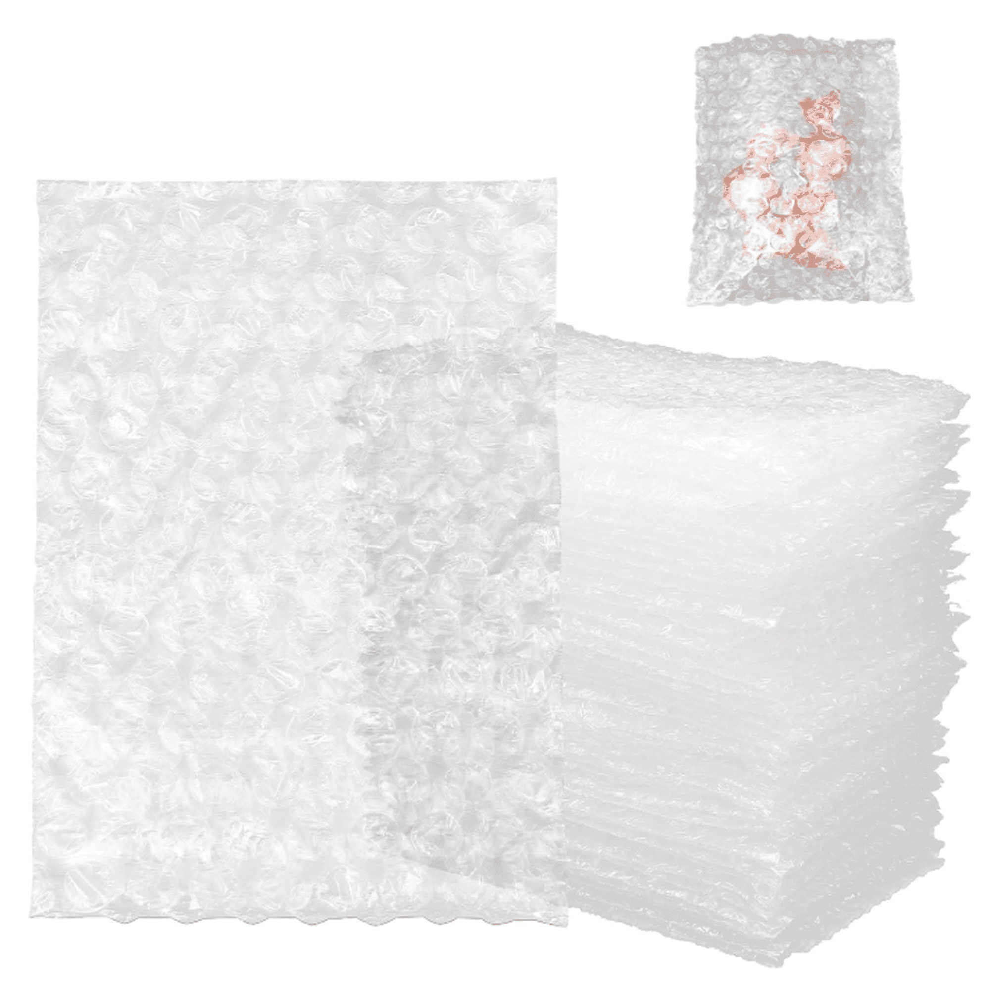 100Pack 5.9x7.9 Inch Bubble Out Bags Bubble Pouches Wrap Cushioning Packaging Bags, Double-Side Premium Small Bubble Out Pouch for Moving, Shipping