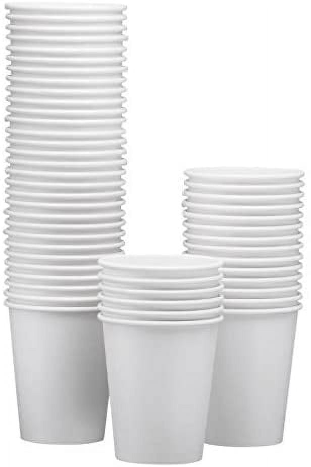 100 Pack 8oz Disposable Paper Cups, Espresso Cups, Eco Friendly Disposble  Small Mouthwash Cups,Hot/Cold Beverage Drinking Cup for Party,Travel and  Event 