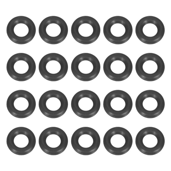 100Pack AS-008 O-rings, EPDM O-Rings 3/16" ID, 13/32" OD, 1/16" Width Rubber Gasket Sealing Washers for Water Pipe Seals Water Connections Sinks (70 Durometer, Black)