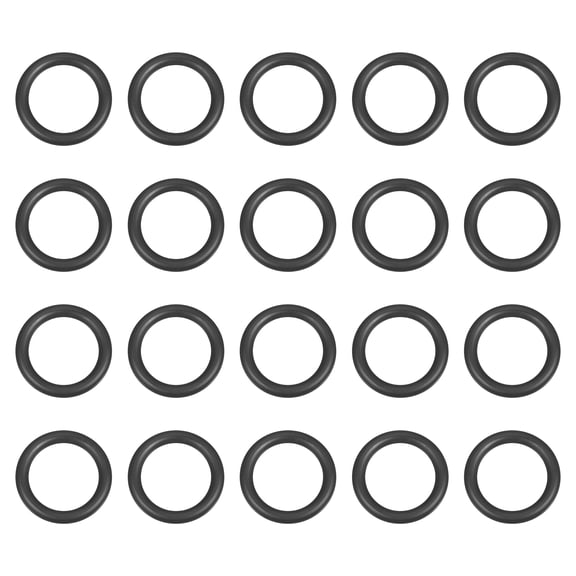 100Pack AS-013 O-rings, EPDM O-Rings 7/16" ID, 27/32" OD, 1/16" Width Rubber Gasket Sealing Washers for Water Pipe Seals Water Connections Sinks (70 Durometer, Black)