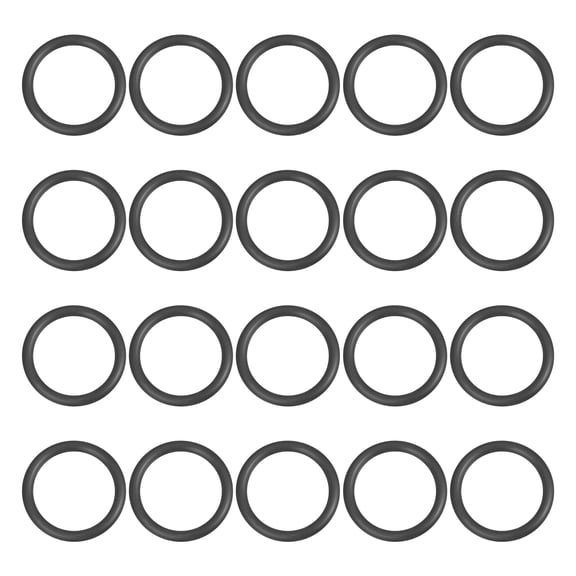 100Pack AS-014 O-rings, EPDM O-Rings 1/2" ID, 31/32" OD, 1/16" Width Rubber Gasket Sealing Washers for Water Pipe Seals Water Connections Sinks (70 Durometer, Black)