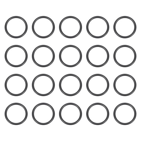 100Pack AS-017 O-rings, EPDM O-Rings 11/16" ID, 1-11/32" OD, 1/16" Width Rubber Gasket Sealing Washers for Water Pipe Seals Water Connections Sinks (70 Durometer, Black)