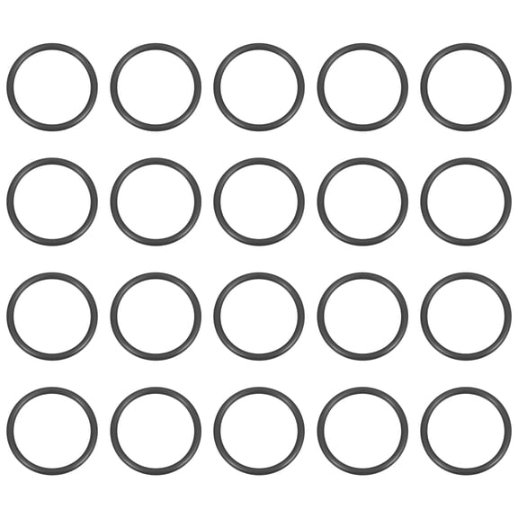 100Pack AS-018 O-rings, EPDM O-Rings 3/4" ID, 1-15/32" OD, 1/16" Width Rubber Gasket Sealing Washers for Water Pipe Seals Water Connections Sinks (70 Durometer, Black)