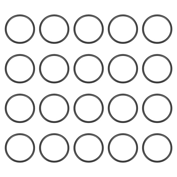 100Pack AS-020 O-rings, EPDM O-Rings 7/8" ID, 1-23/32" OD, 1/16" Width Rubber Gasket Sealing Washers for Water Pipe Seals Water Connections Sinks (70 Durometer, Black)