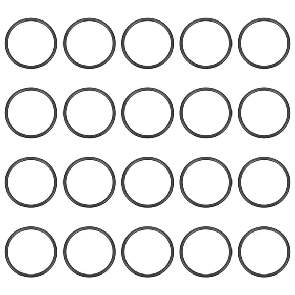 100Pack AS-021 O-rings, EPDM O-Rings 15/16" ID, 1-27/32" OD, 1/16" Width Rubber Gasket Sealing Washers for Water Pipe Seals Water Connections Sinks (70 Durometer, Black)