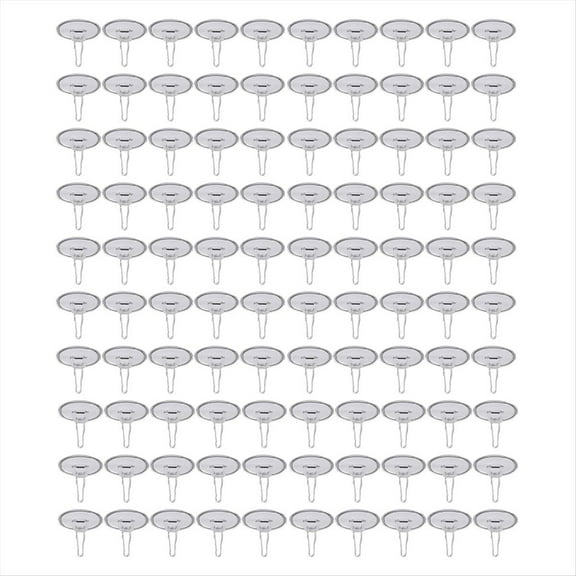 100Pack Ceiling Hooks Adhesive Removable Wall Hanger, 2cm Disc Sticky Ceiling Hooks for Festival Wedding Christmas Decor