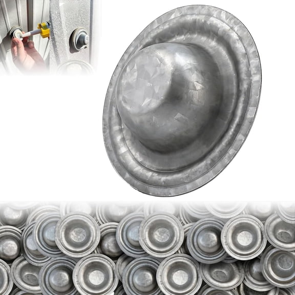 100Pack Metal Roof Screw Caps, Galvalume Waterproof Screw Covers, UV Resistant Roofing Bolt Caps, Seal Over Existing Screw Heads to Prevent Leaks, for Metal Roof Siding Barn Shed RV Outdoor Use