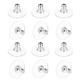 thumbnail image 1 of 100Pack Silicone Earring Back Soft Earring Stopper with Pad 6.2mm White Gold, 1 of 6