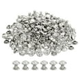 thumbnail image 2 of Rivet Tool For Fabric 100pcs Crystal Rivets 6mm - Green/Gold Rhinestone Studs For Leather Craft & Clothing Copper Rivet 2 of 12