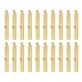 thumbnail image 1 of 100Pack Slide on End Clasps, 30mm Tube Ball Bead Slider Crimp Ends, Light Golden, 1 of 6