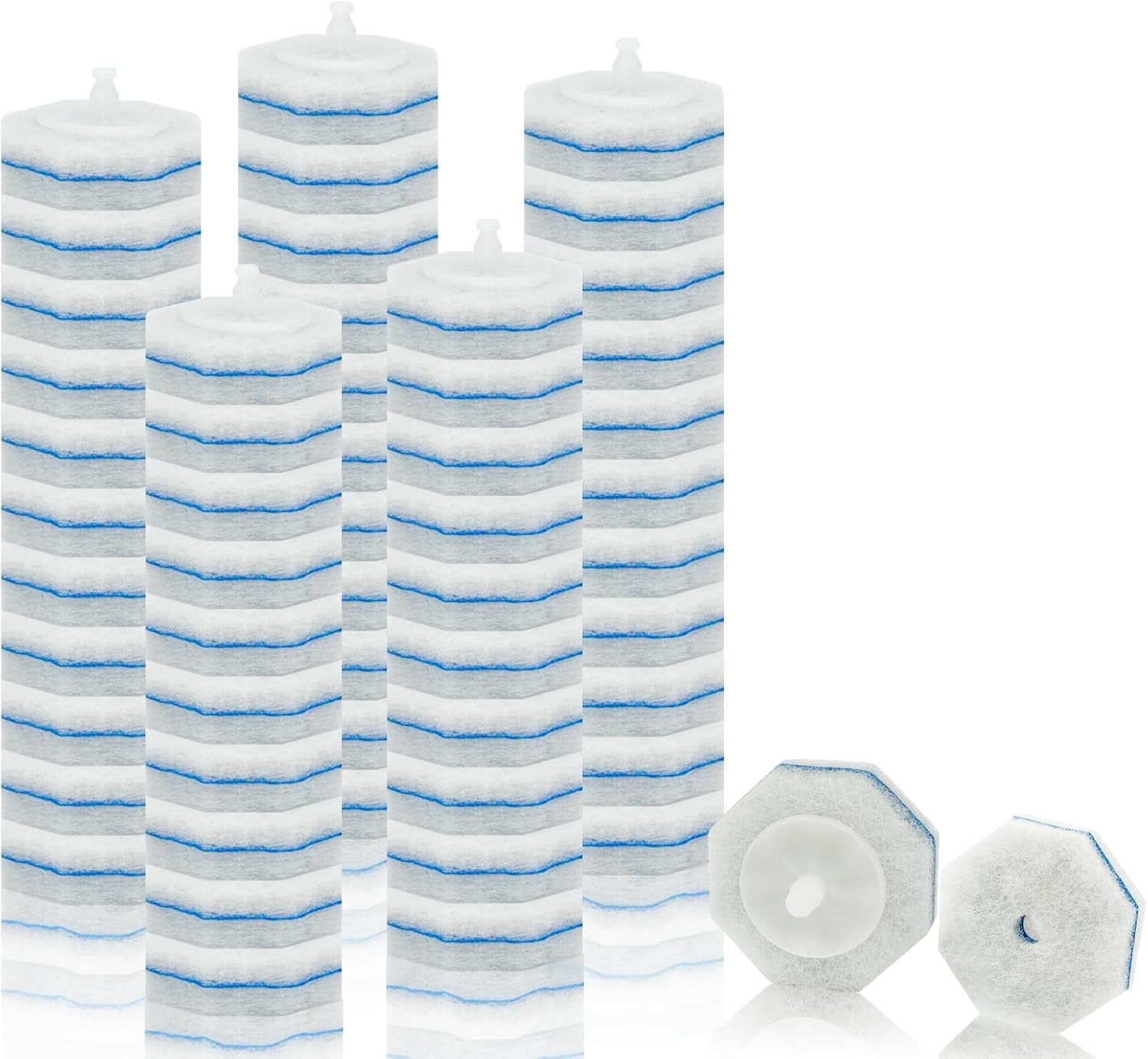 100Pack Toilet Wand Refills, Disposable Toilet Brush Refills Compatible with Clorox, Toilet Cleaner Refill Pads, Toilet Wand Refills, Toilet Brush Replacement Head