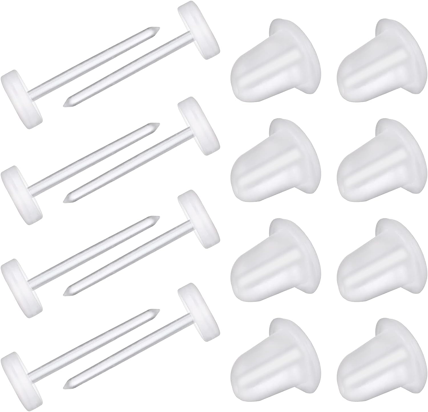 PEDAXI 100Pair Clear Earrings For Sports Clear Earrings For Work Invisible Earrings Clear Earrings Plastic Clear Stud Earrings Replacements For Women Girls Men Sports Work Surgery DIY Supplies