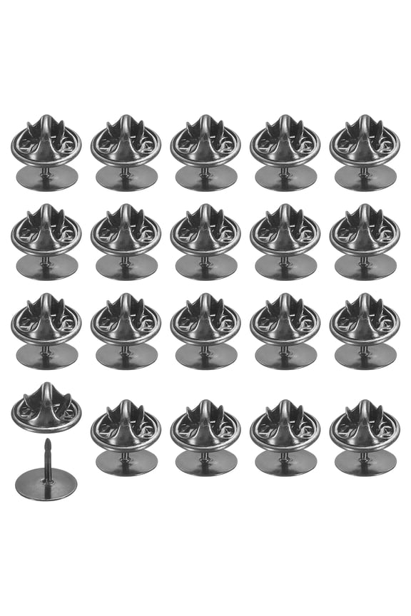 100Pairs Metal Locking Pin Backs, Butterfly Clutch Tie Tacks Pin, Black