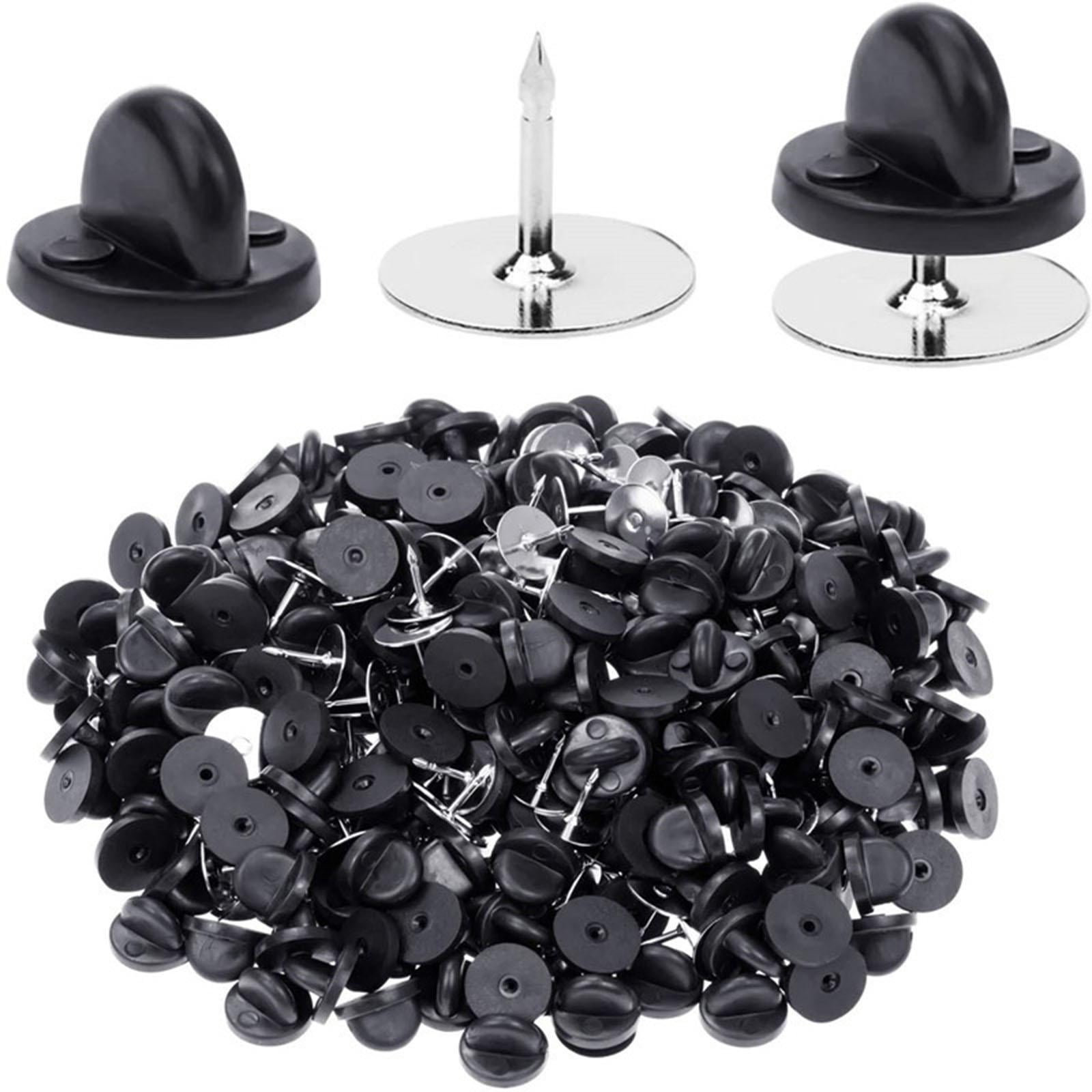 Giaone 100 Set Tie Tacks Blank Pins with PVC Rubber Pin Backs for ...