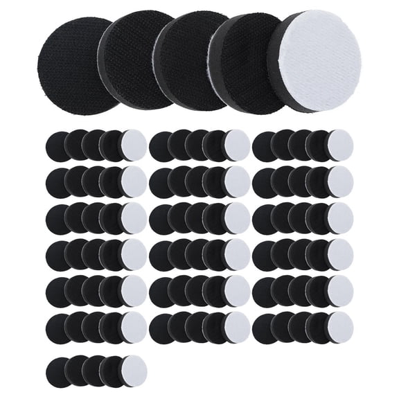 100Pc 50mm Soft-Density Interface Pad Sponge Cushion Buffer Backing Pads Hook/ Loop Face Sanding Discs Abrasive Tools,100x Interface Pads(50mm),As Shown