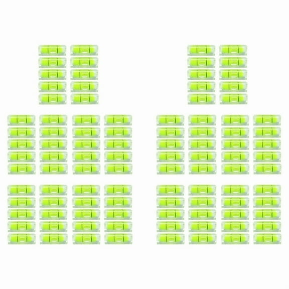 100Pc Mini Bubble Spirit Level 10X10X29mm Square Levels for Wall Frames Art Displays Picture Hanging RV Tripod Measuring