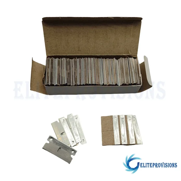 100Pc Razor Blades Single Edge Extra Sharp Heat Treated Safety Knife Shaving